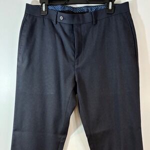 Lauren Ralph Lauren Flat Front Black Dress Pants Stretch Straight Leg‎ Men 34x30